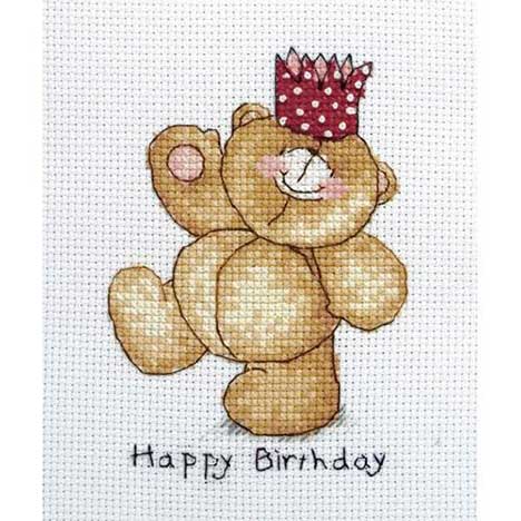Happy Birthday Forever Friends Cross Stitch Kit